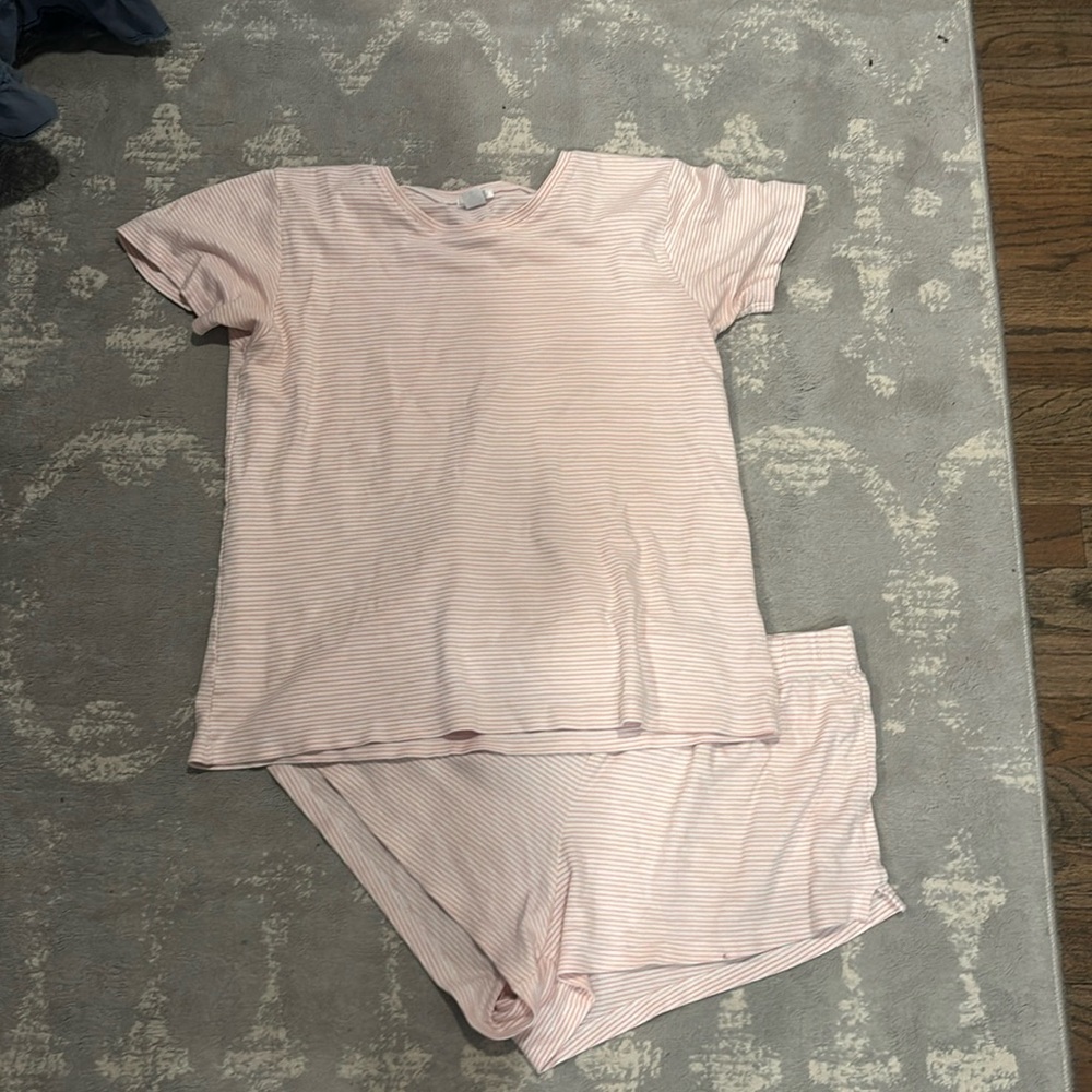 Pink Striped Women's Pajama Set